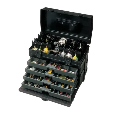 Meiho - Versus 8010 4-Draw Tackle Box (Black) view 2