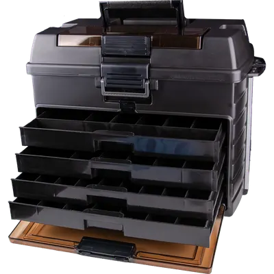 Meiho - Versus 8050 4-Draw Tackle Box (Black) view 3
